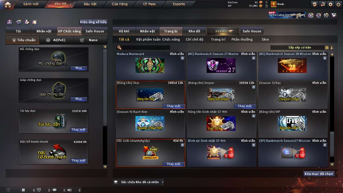 shop acc cf uy tin gia re